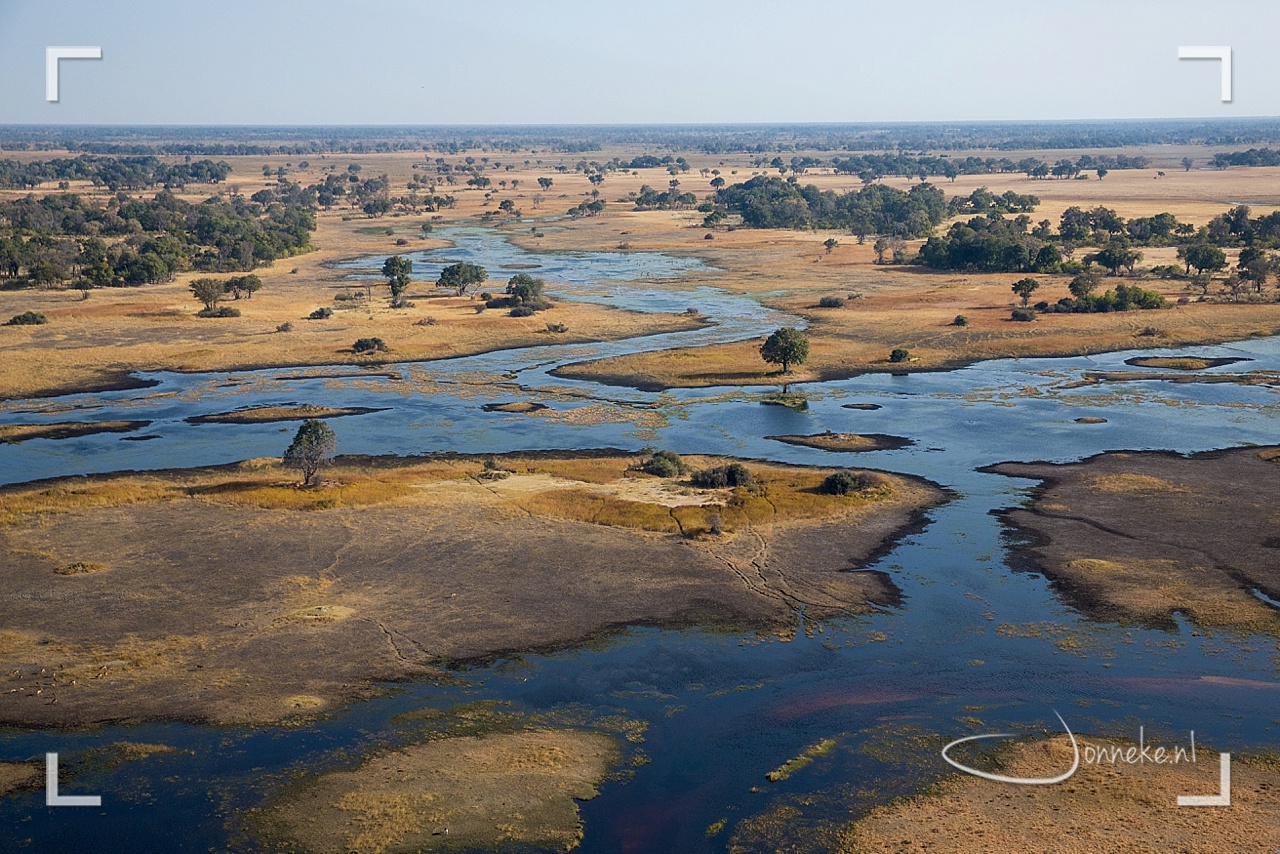 Okavango -ter land, ter zee en in de lucht-